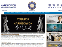 Tablet Screenshot of hapkidowon.com